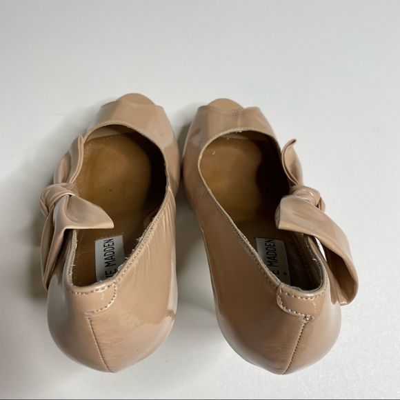 Steve Madden Nude Open Peep Toe Stiletto Shoes - Picture 4 of 16